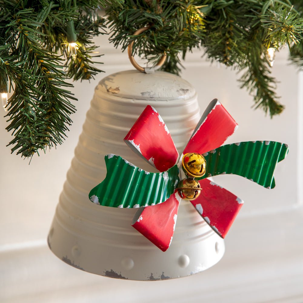 Small Holiday Bow Bell | Zigeze