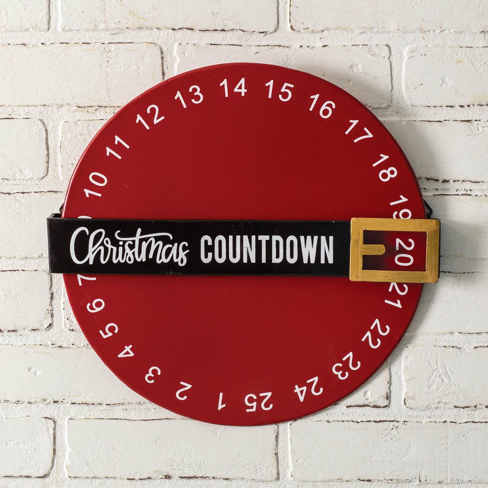 Spinning Christmas Countdown Wall Decor | Zigeze