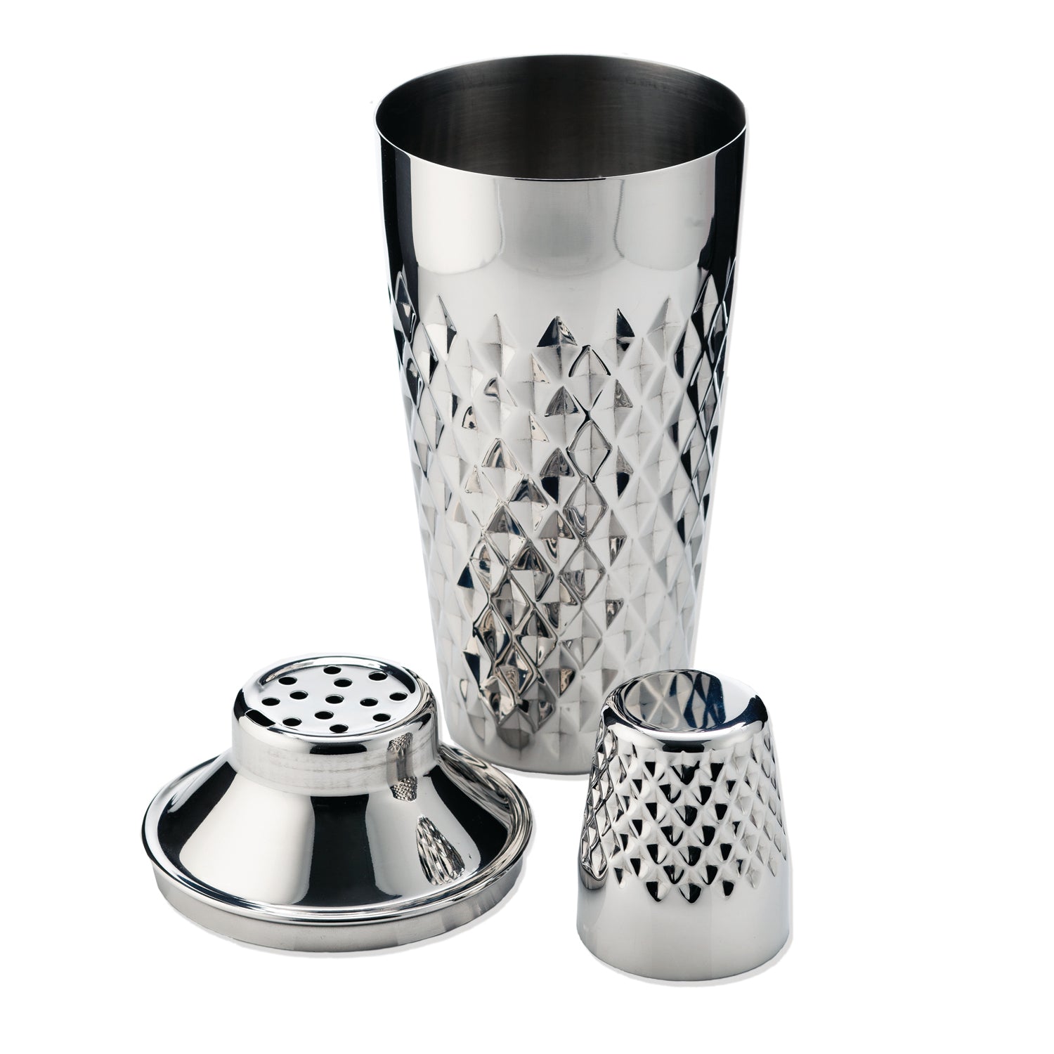 Stainless Steel Faceted Cocktail Shaker | Zigeze