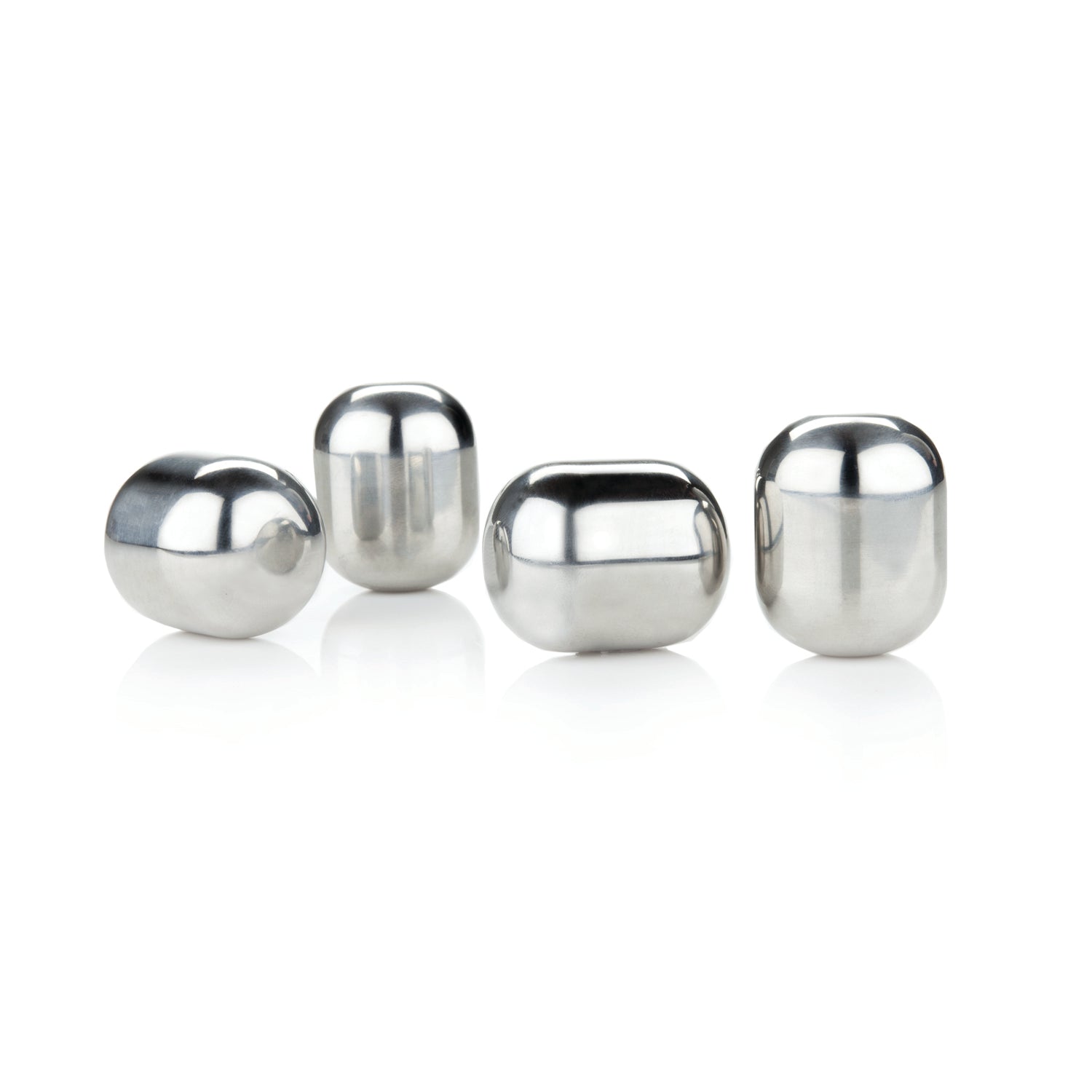 Stainless Steel Glacier Rocks, Set of 4 | Zigeze