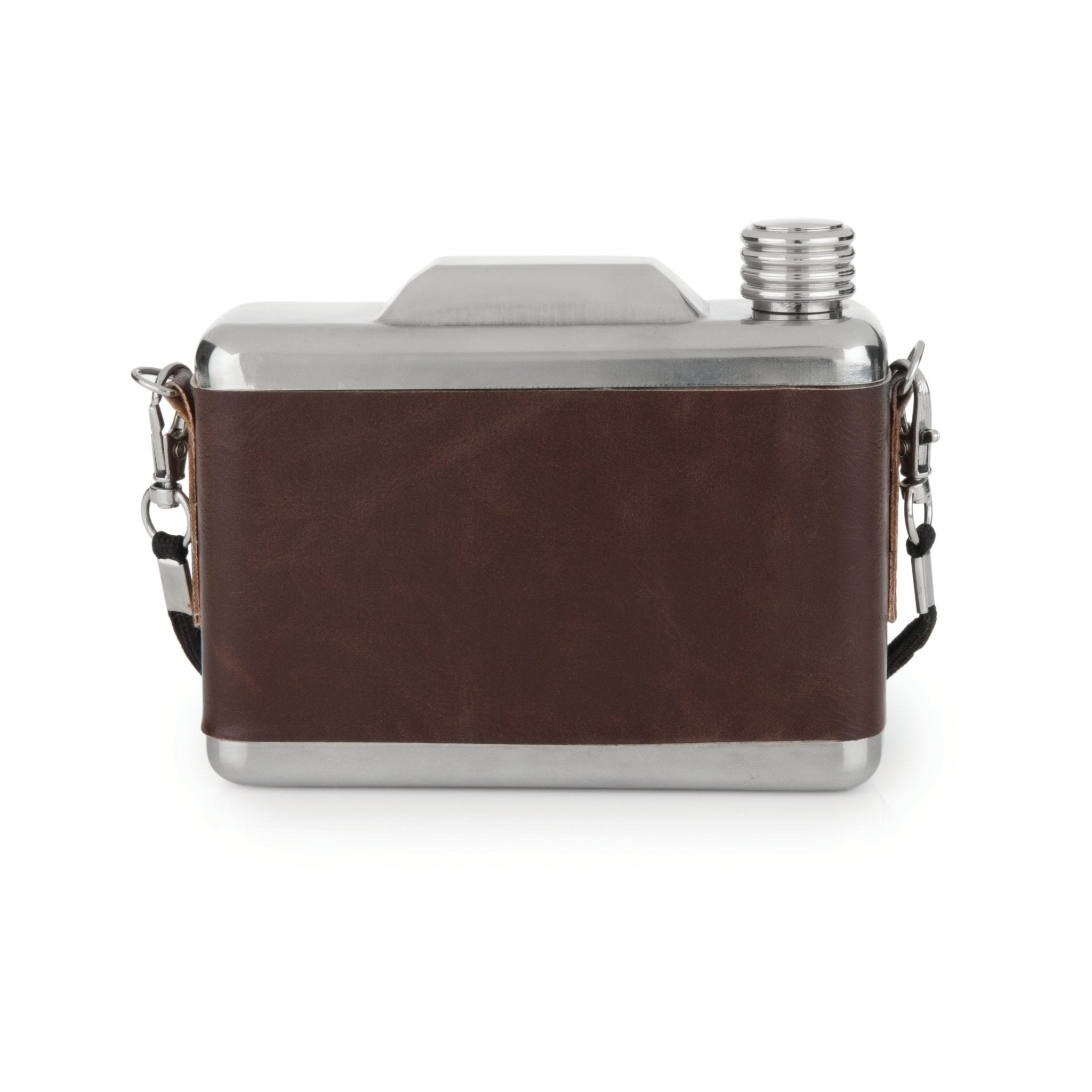 Stainless Steel Snapshot Camera Flask | Zigeze