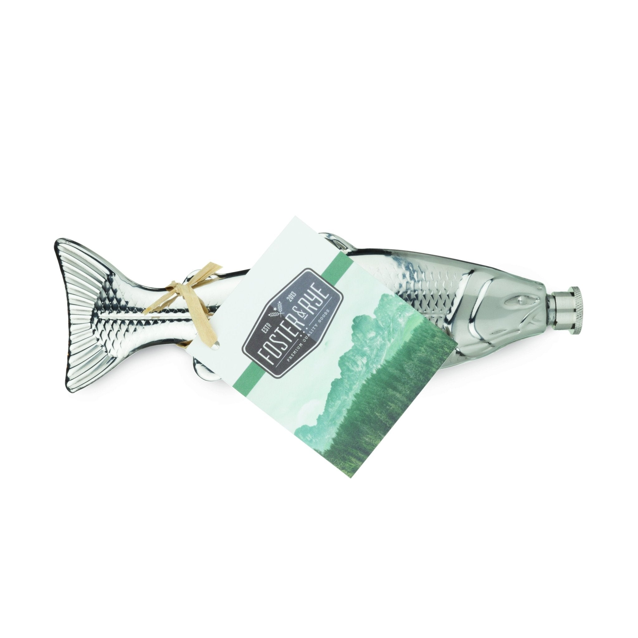 Stainless Steel Trout 4 - Ounce Flask | Zigeze