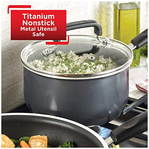 T - fal Signature Nonstick 3 - Quart Saucepan | Zigeze