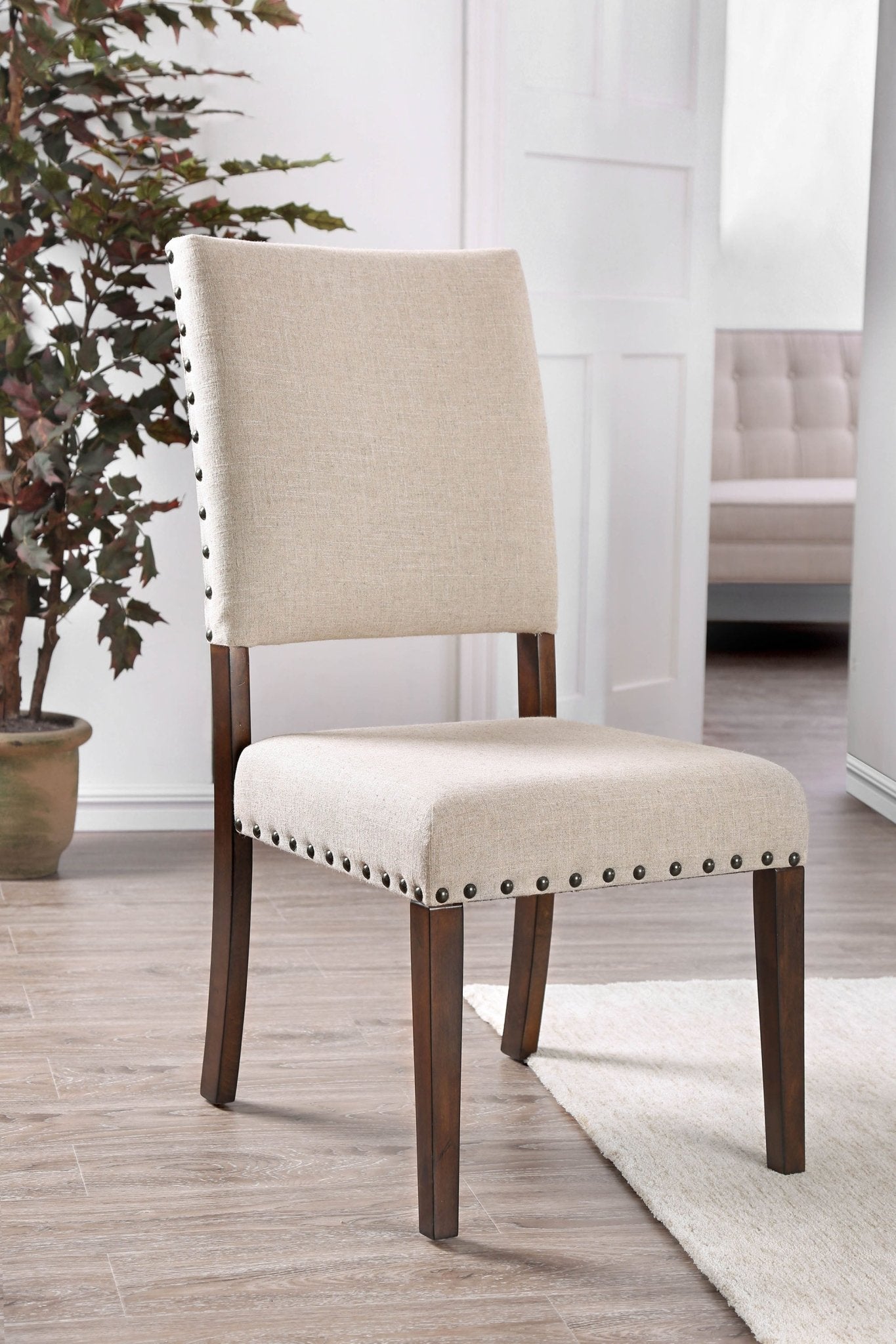 Transitional Padded Dining Chair, Set of 2 | Zigeze