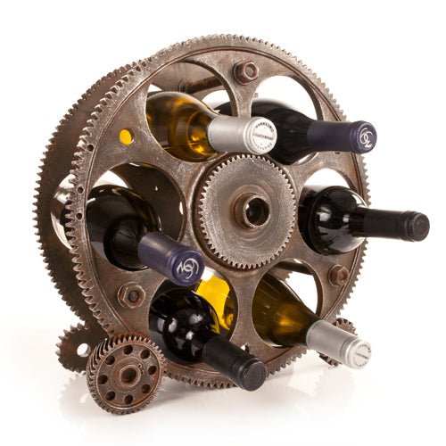 Trendy Gears and Wheels Wine Rack | Zigeze