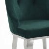 Upholstered Side Chair (2Pcs), Green | Zigeze