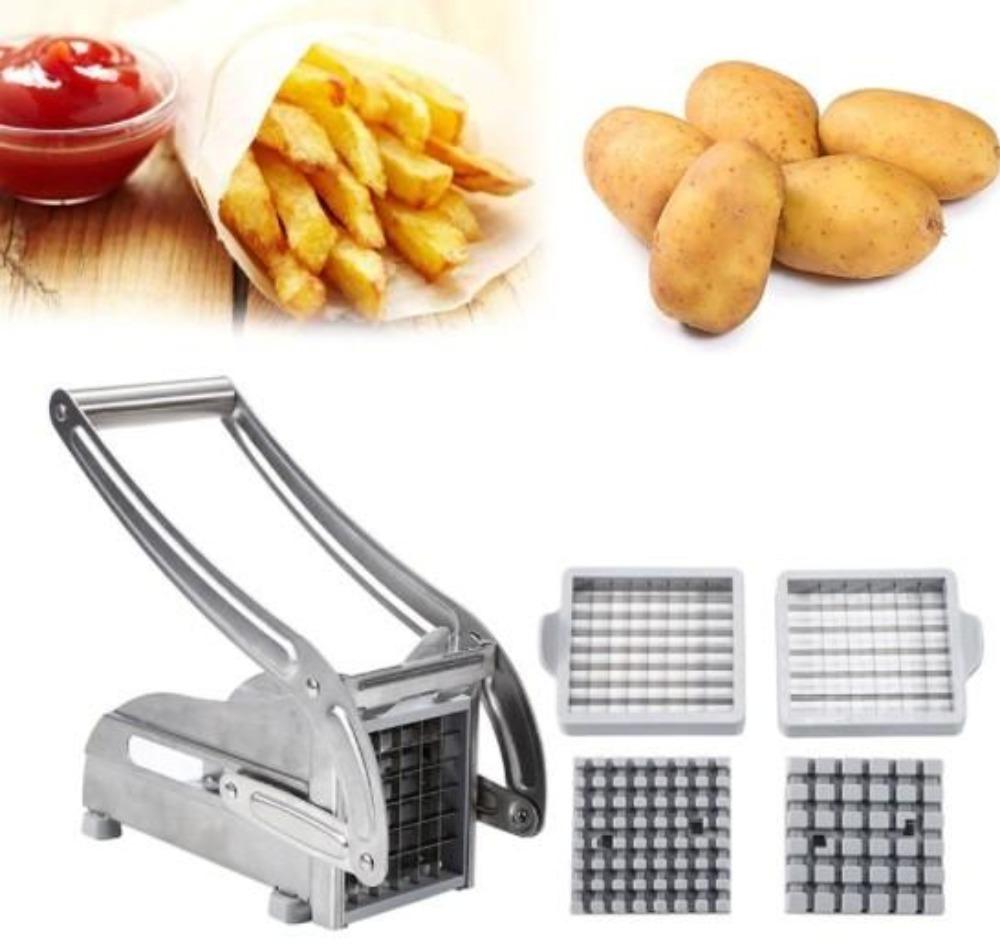 Vegetable and French Fries Cutter, 2 Blades | Zigeze