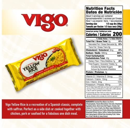 Vigo Authentic Recipe Saffron Yellow Rice | Zigeze