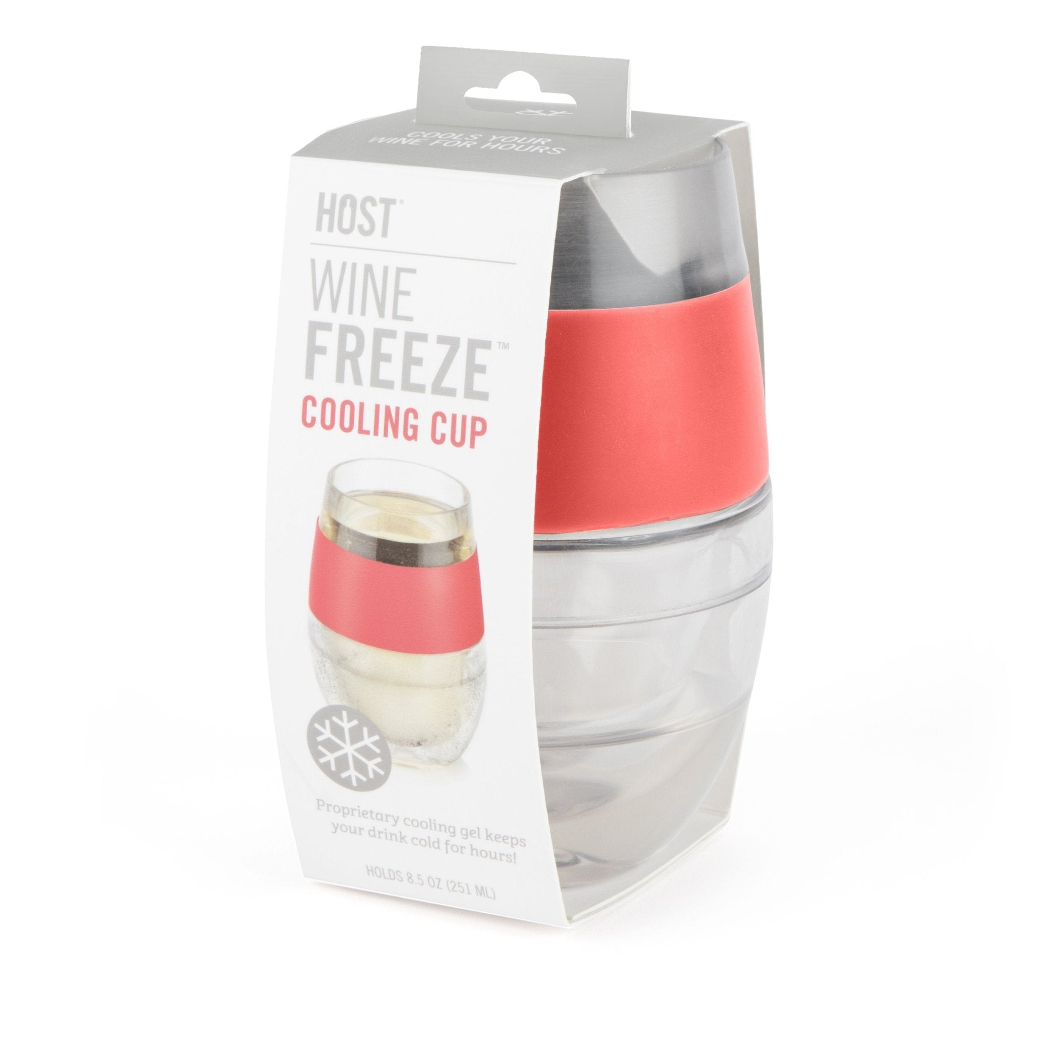 Wine Freeze Cooling Cup in Coral (1 pack) | Zigeze