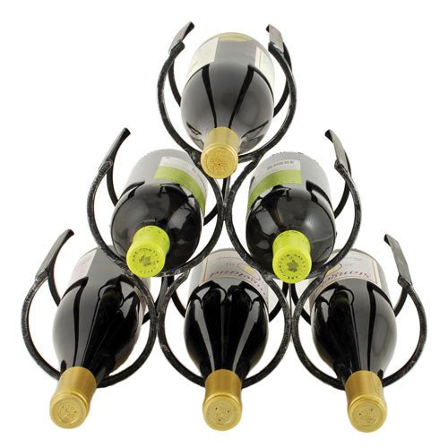 Wine Shrine Antiqued Metal Bottle Holder | Zigeze