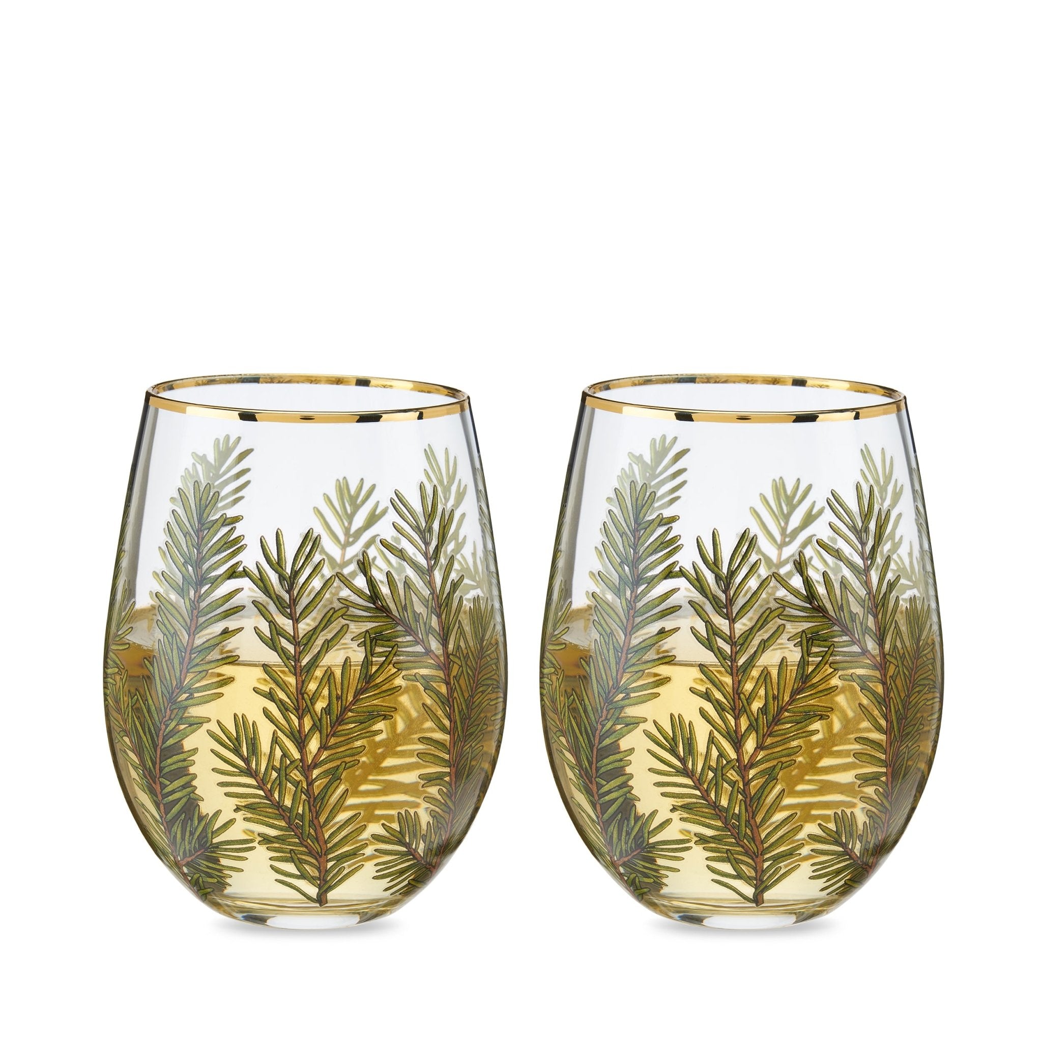 Woodland Stemless Wine Glass Set | Zigeze