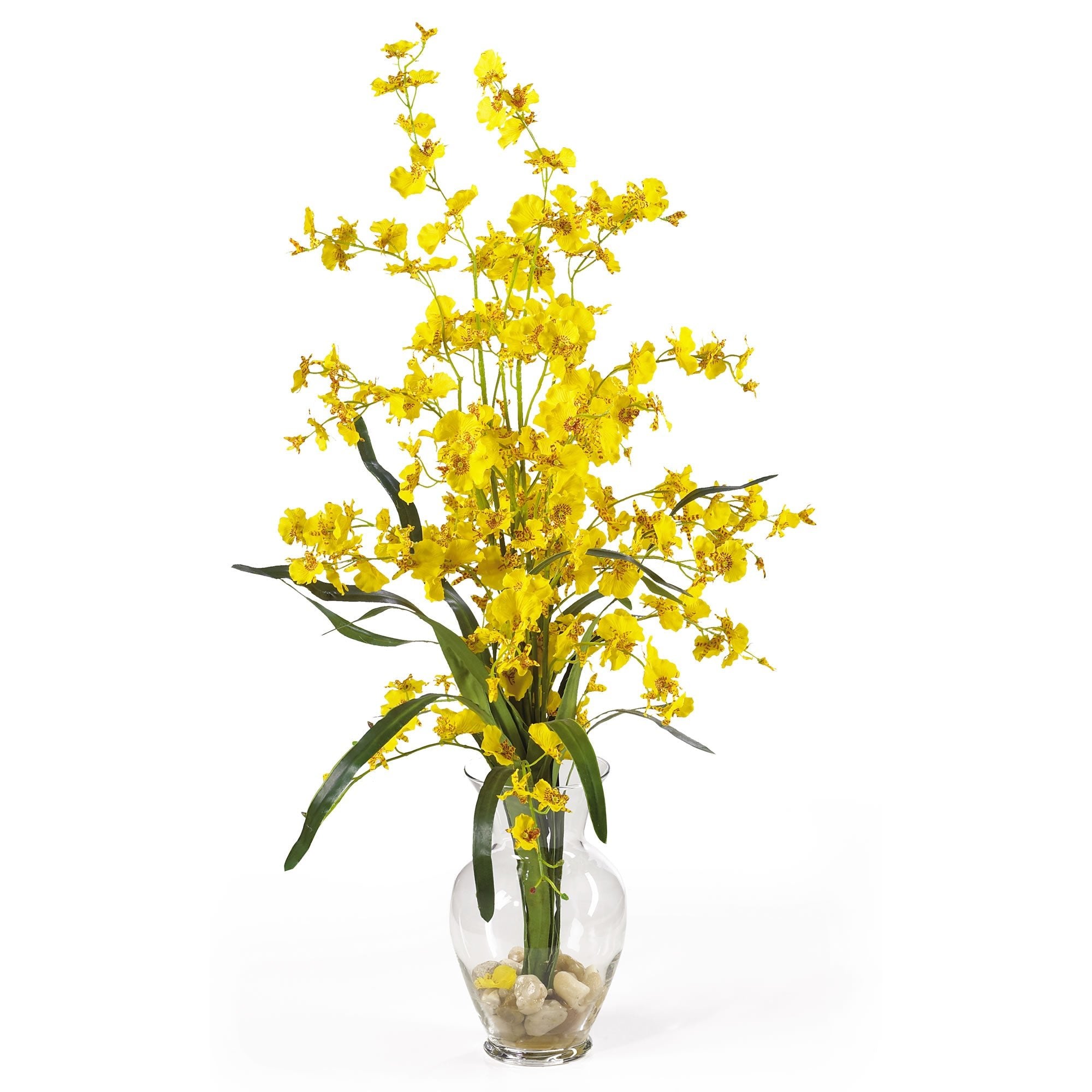 Yellow Dancing Lady Silk Flower Arrangement | Zigeze