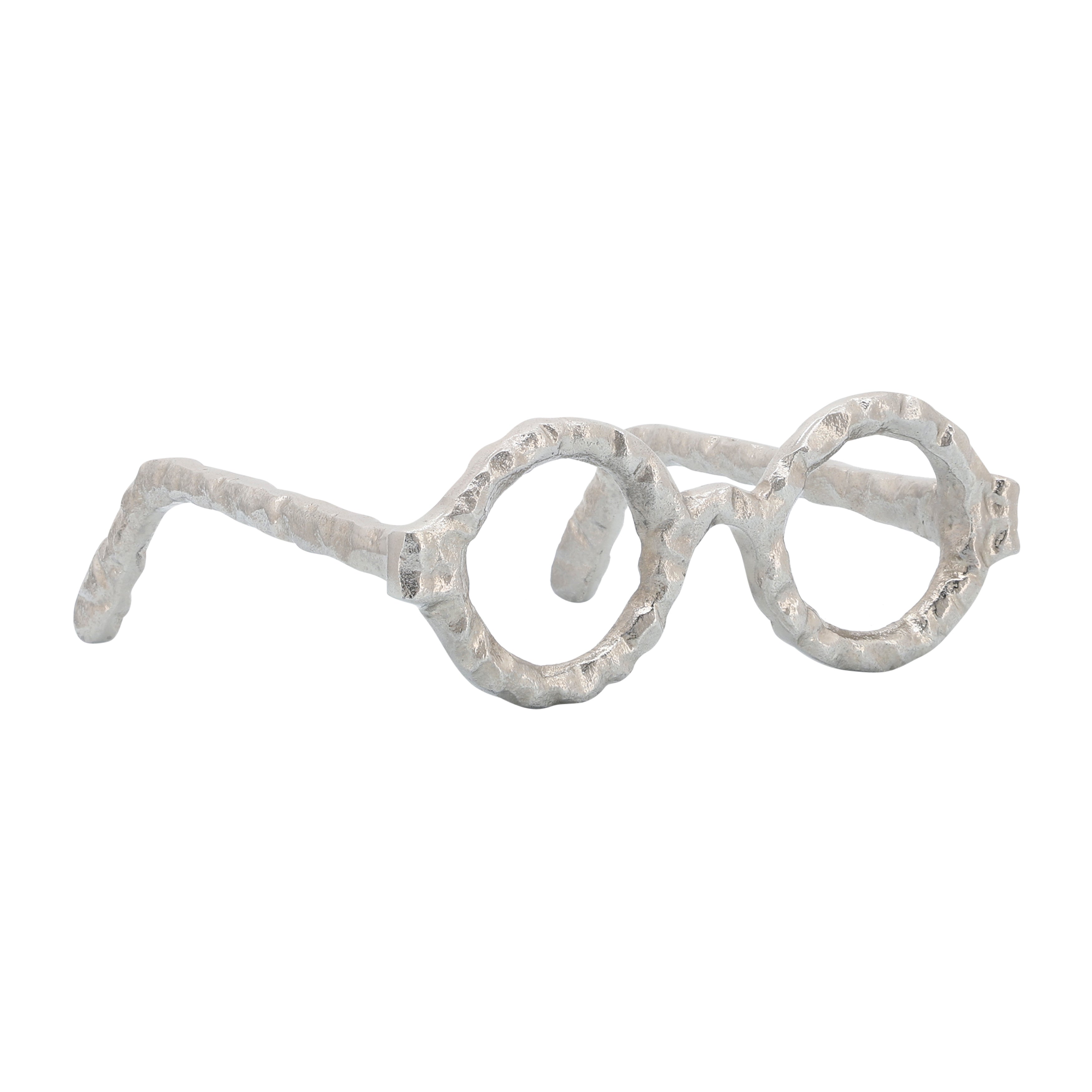 Glasses Sculpture, Silver, Decorative Objects