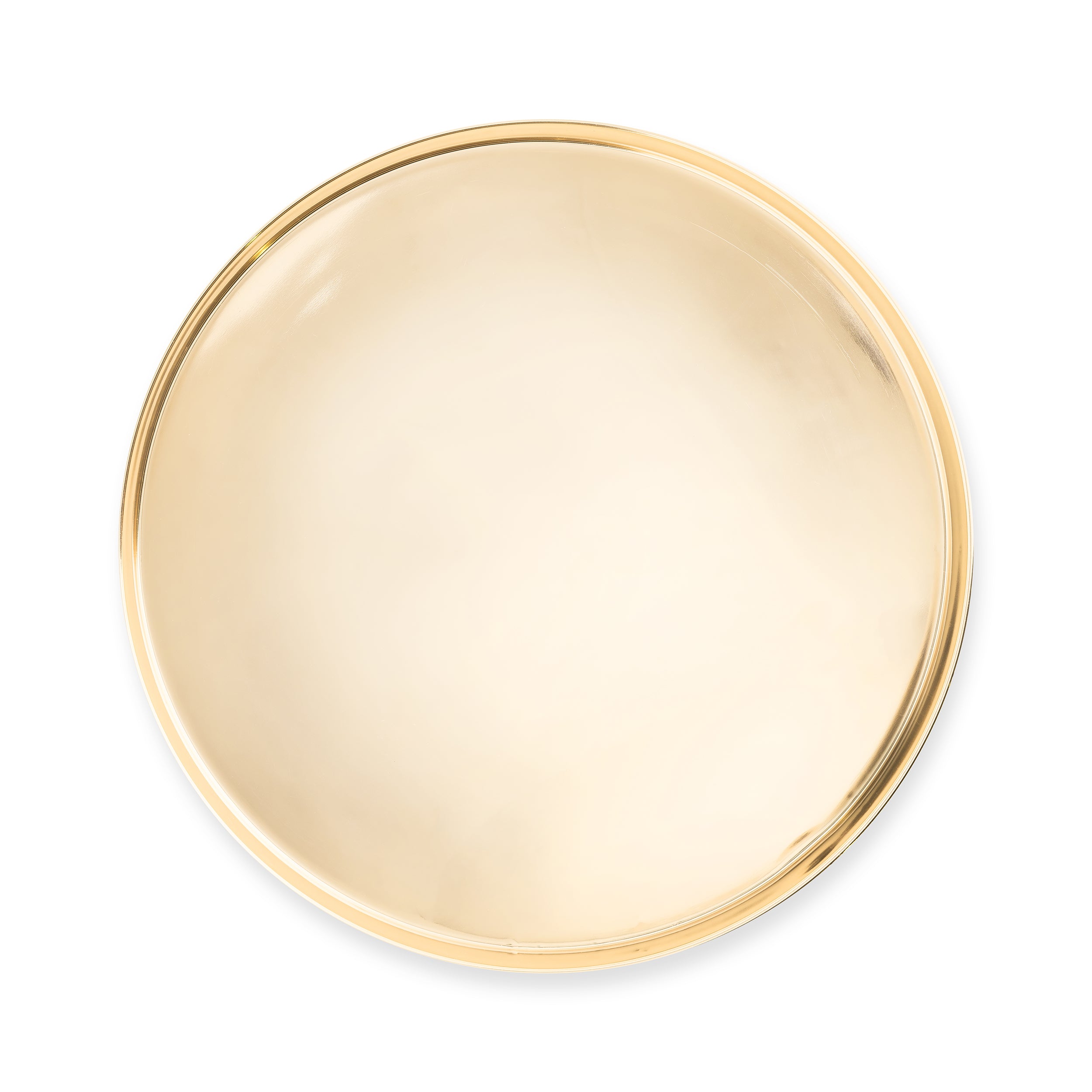 Round Gold Serving Tray 