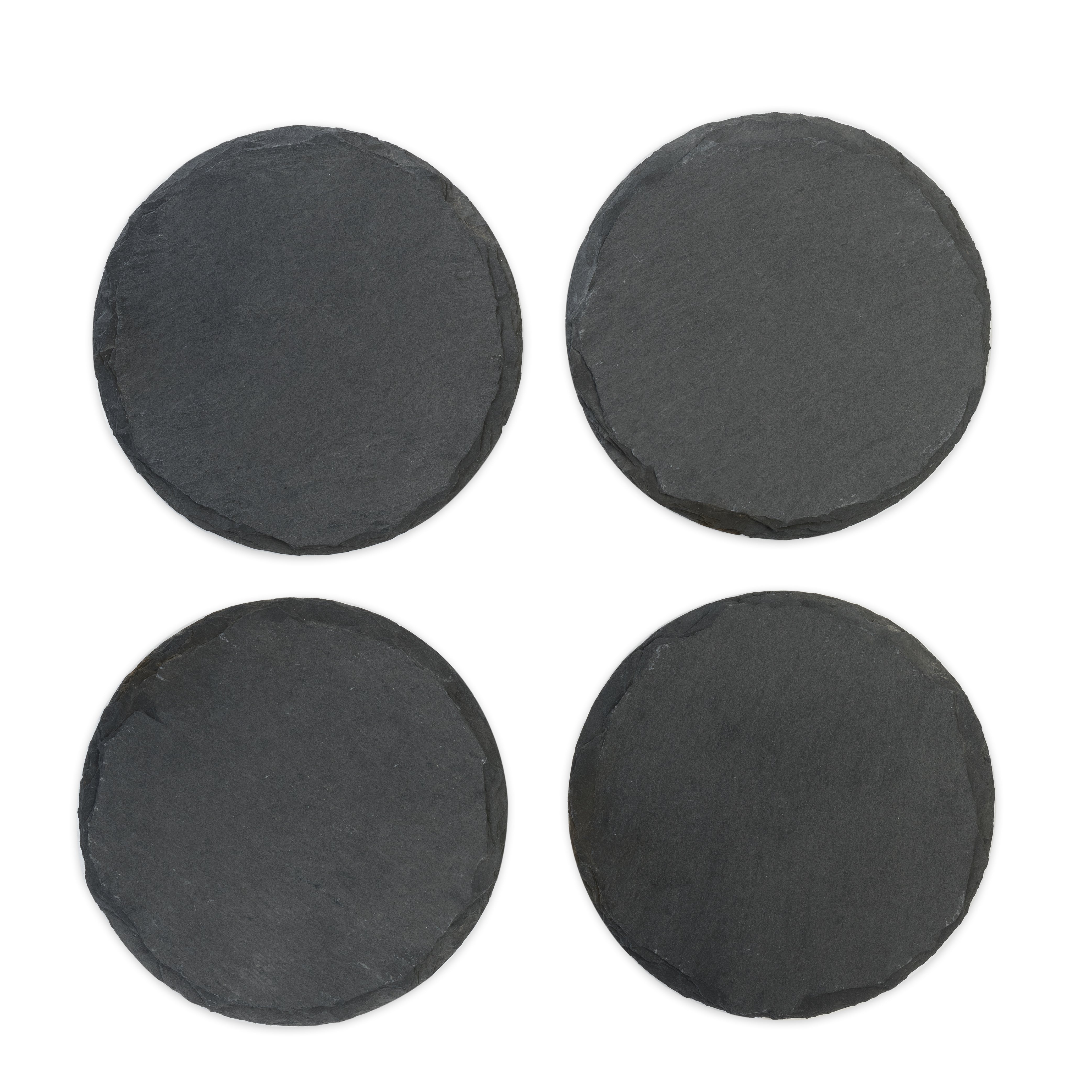 Circle Slate Coasters 