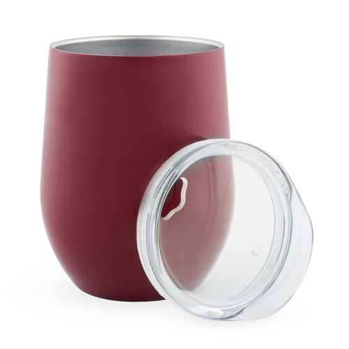 Sip & Go Stemless Wine Tumbler in Berry 