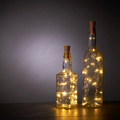 Warm White Bottle String Lights - Set of 2 