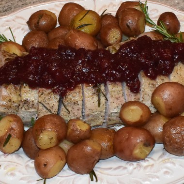 Cranberry Pork Loin with Potatoes