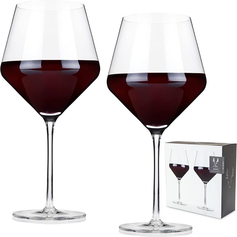 Angled Wine Glasses