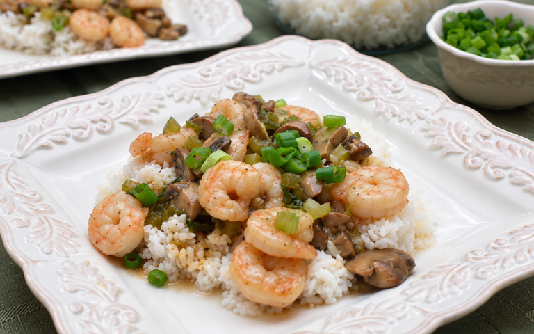 Cajun Shrimp and Mushrooms