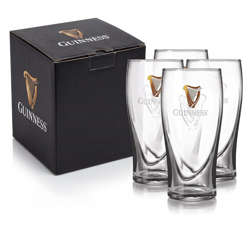 Guinness 20 oz Gravity Beer Pint Glasses