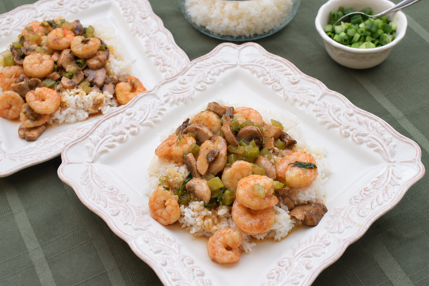 Cajun Shrimp and Mushrooms