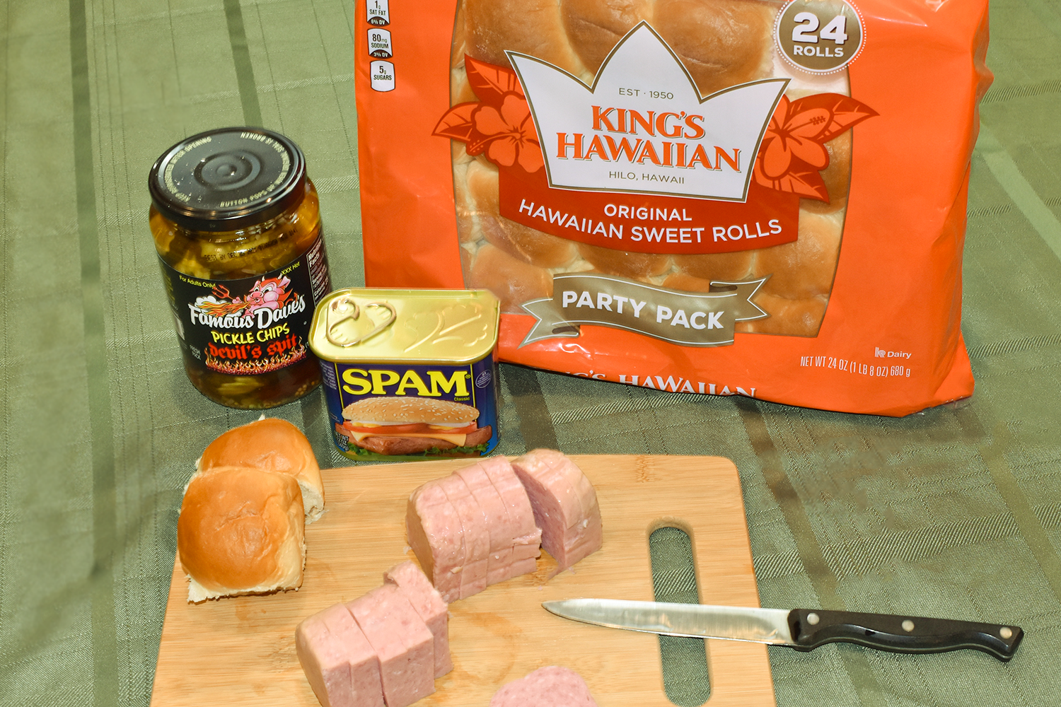 Hawaiian Spam Sliders Ingredients