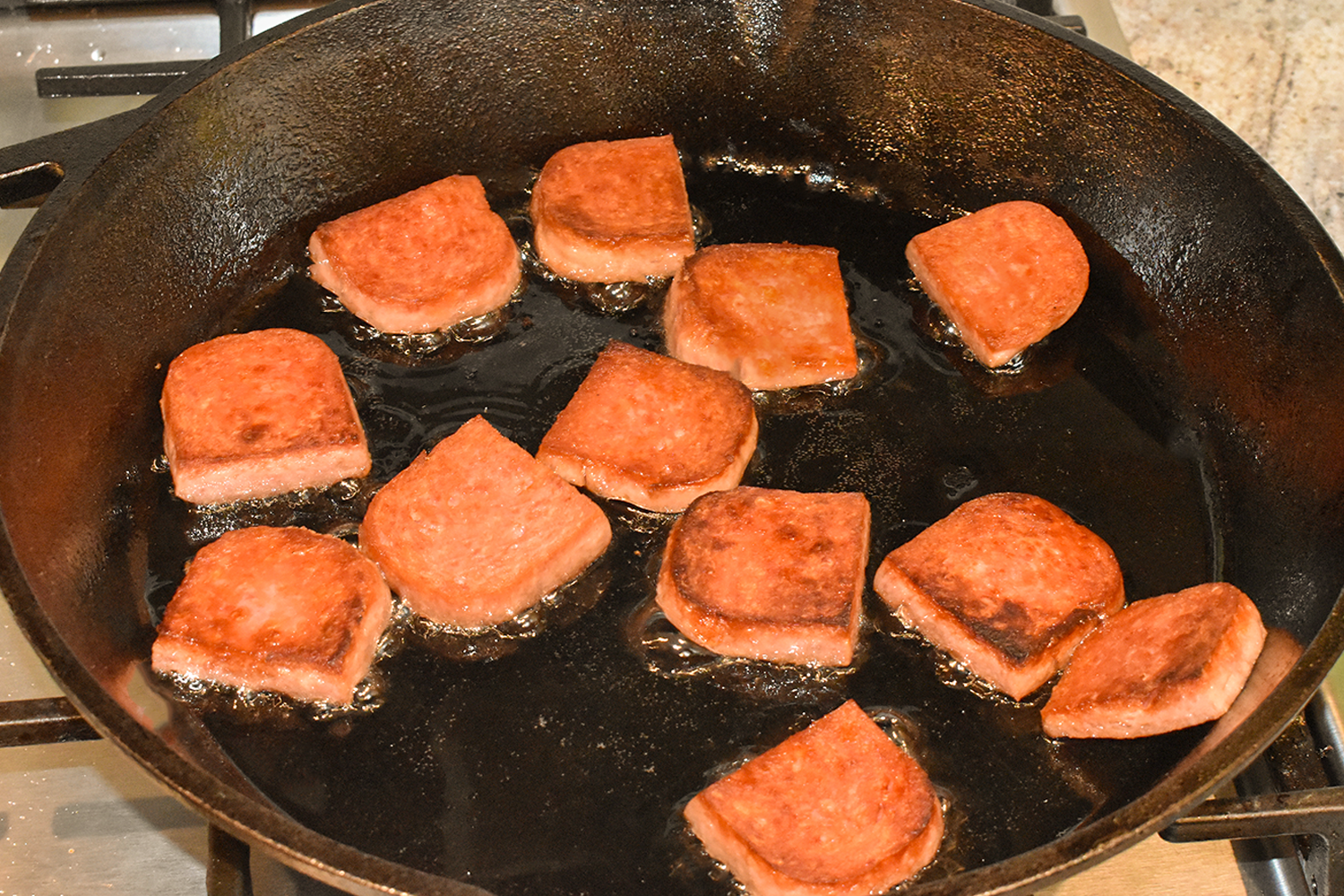 Making Hawaiian Spam Sliders