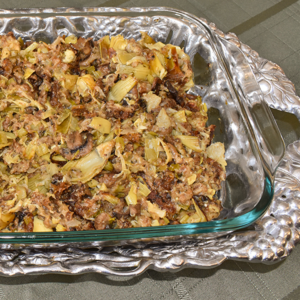Savory Artichoke Turkey Stuffing